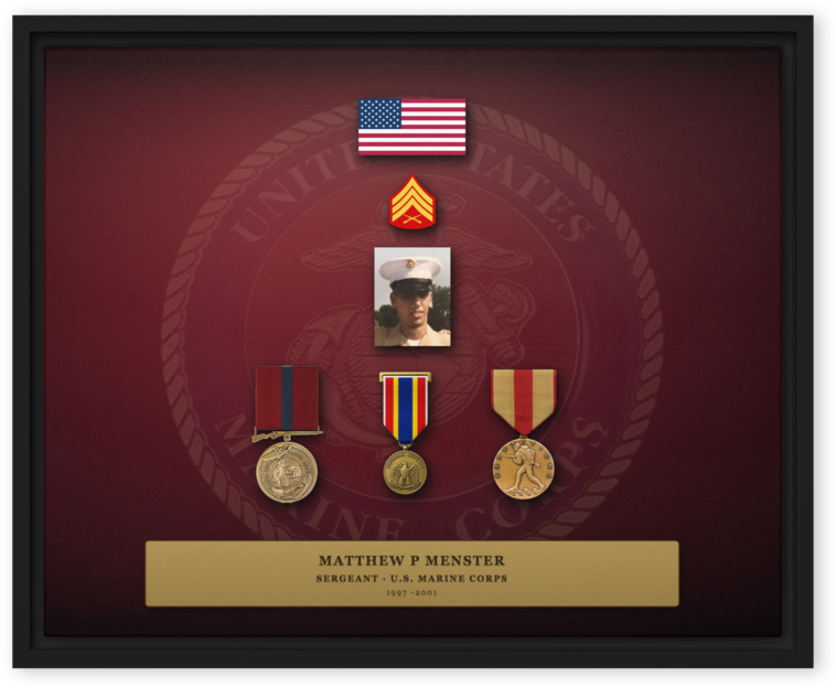Framed 20×16 Valor Canvas™ example — Matthew Menster build